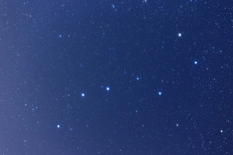 夜空に見える北斗七星