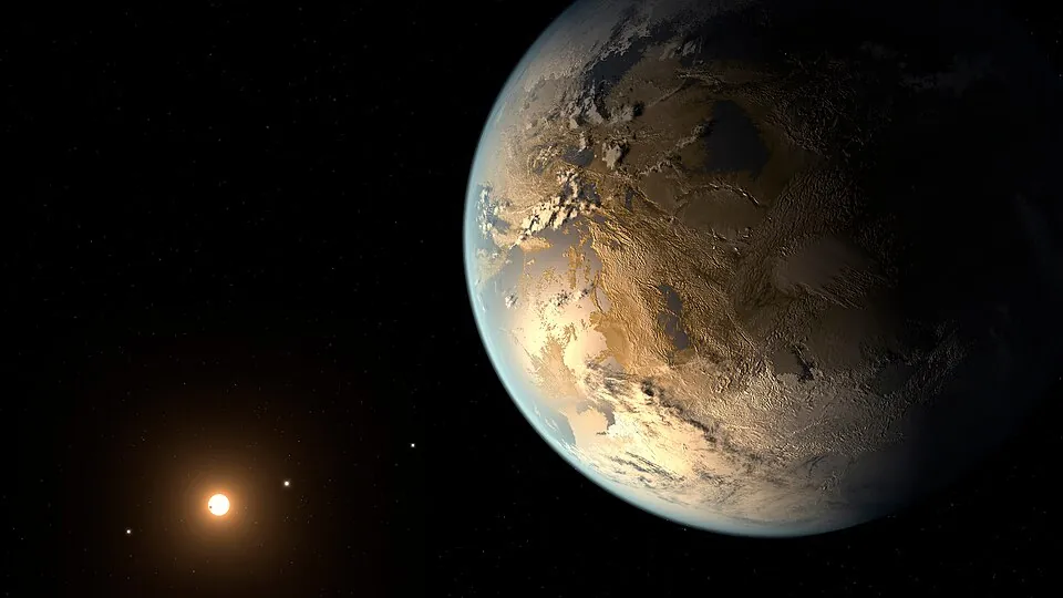 ハビタブルゾーンを回る地球サイズの惑星ケプラー186fの想像図