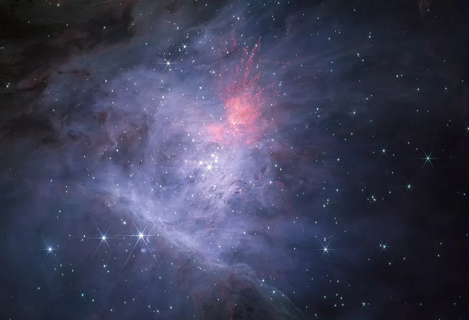 ジェイムズ・ウェッブ宇宙望遠鏡が写したオリオン大星雲の中心