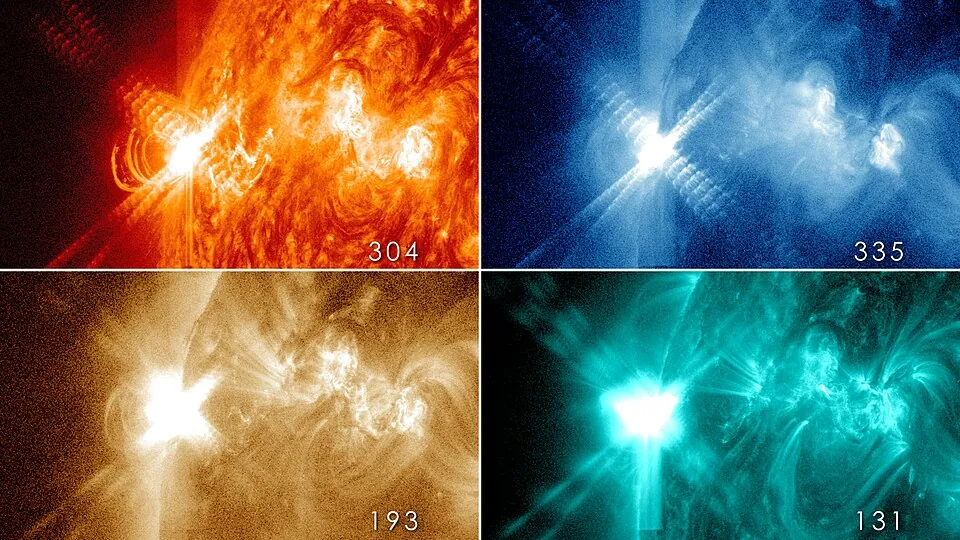 太陽観測衛星SDOがとらえた太陽フレア